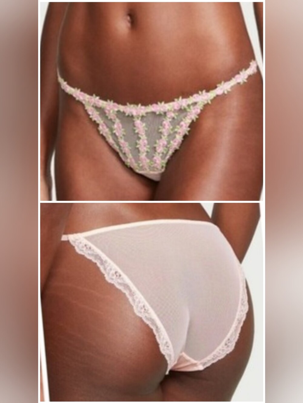 Victoria's secret dream Angel's rosebud string bikini panty XLARGE